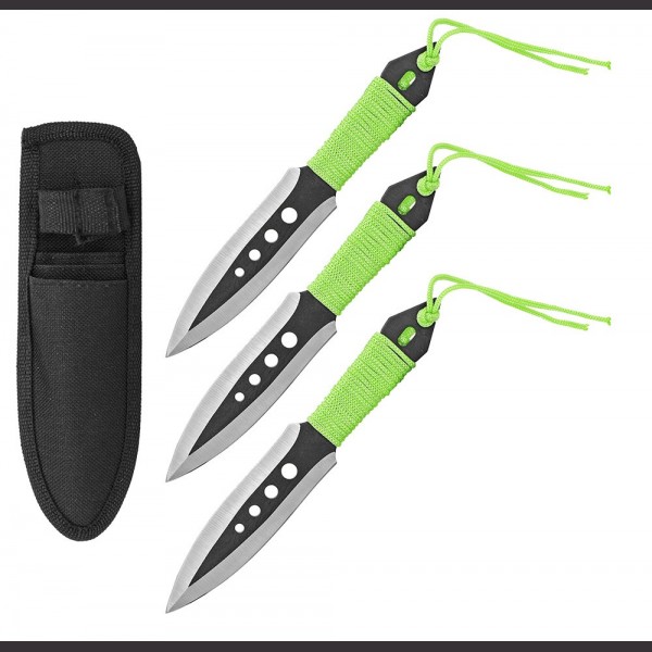 3 Piece Zombie Throwing Knives Darco Security Products