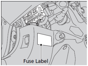 2016 - 2021 Acura ILX Fuse Box Diagram