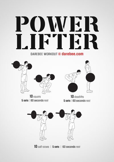 Workouts strength lower body