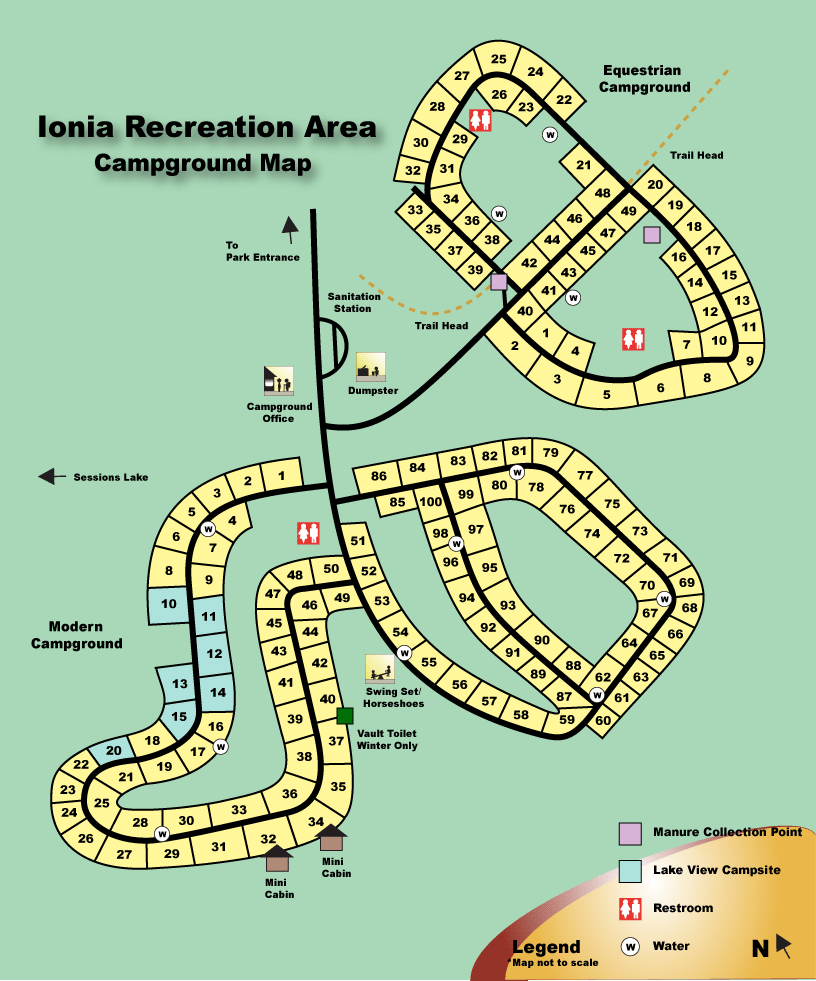 Campground Page on the Trinity Campers of Michigan website created and