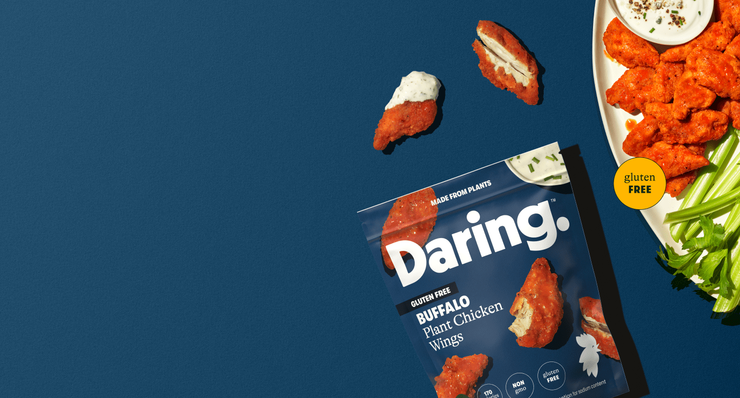 Daring Foods Plant Chicken Chicken Better. Chicken On.
