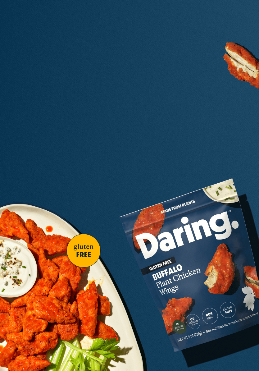 Daring Foods Plant Chicken Chicken Better. Chicken On.