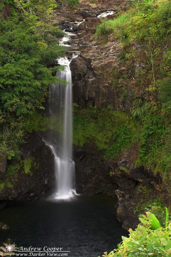 Hamakua Waterfall A Darker View