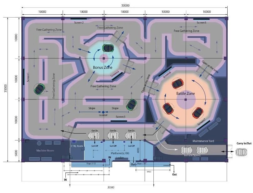 Sansei Technologies presents new trackless dark ride system DRdb