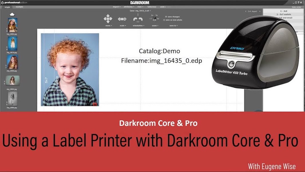 Using a Label Printer with Darkroom Core and Pro Darkroom Software