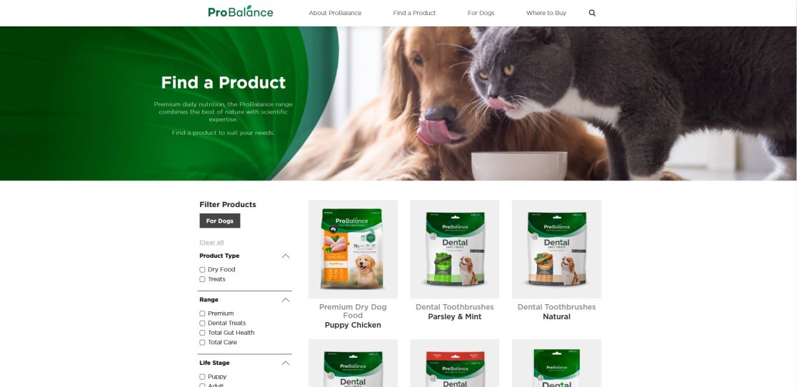 ProBalance Pet Food » Queenstown  Development & Design Darkside Media