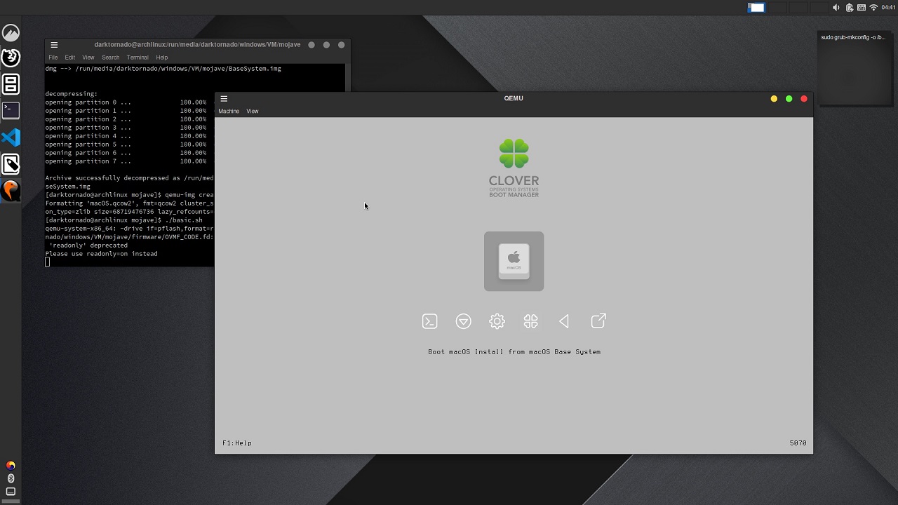 KVM에 macOS 설치 (아치 리눅스)