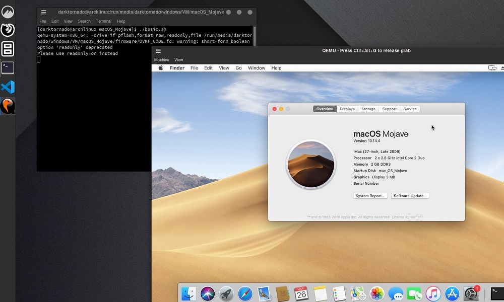 KVM에 macOS 설치 (아치 리눅스)