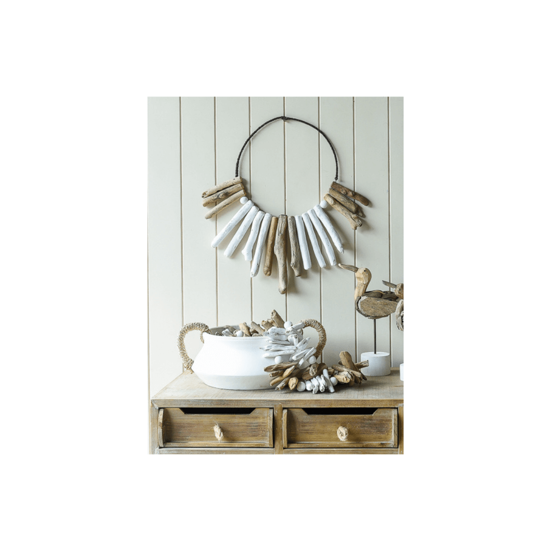 Driftwood & Bead Wall Necklace DARLIN Homewares
