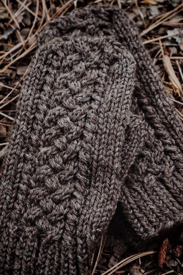 Cable Knit Mittens Knitting Pattern by Darling Jadore The Grove Mittens
