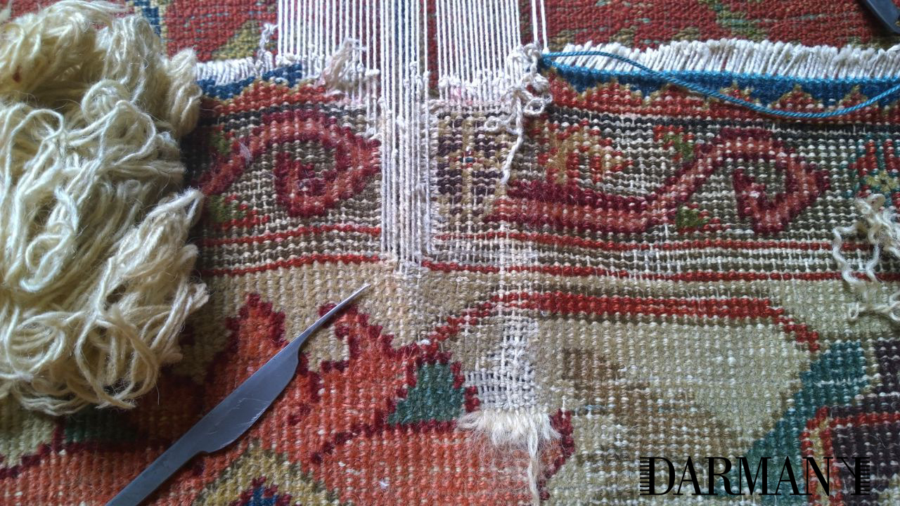 Antique Persian Bakhtiari Rug Cleaning and Restoration Oriental