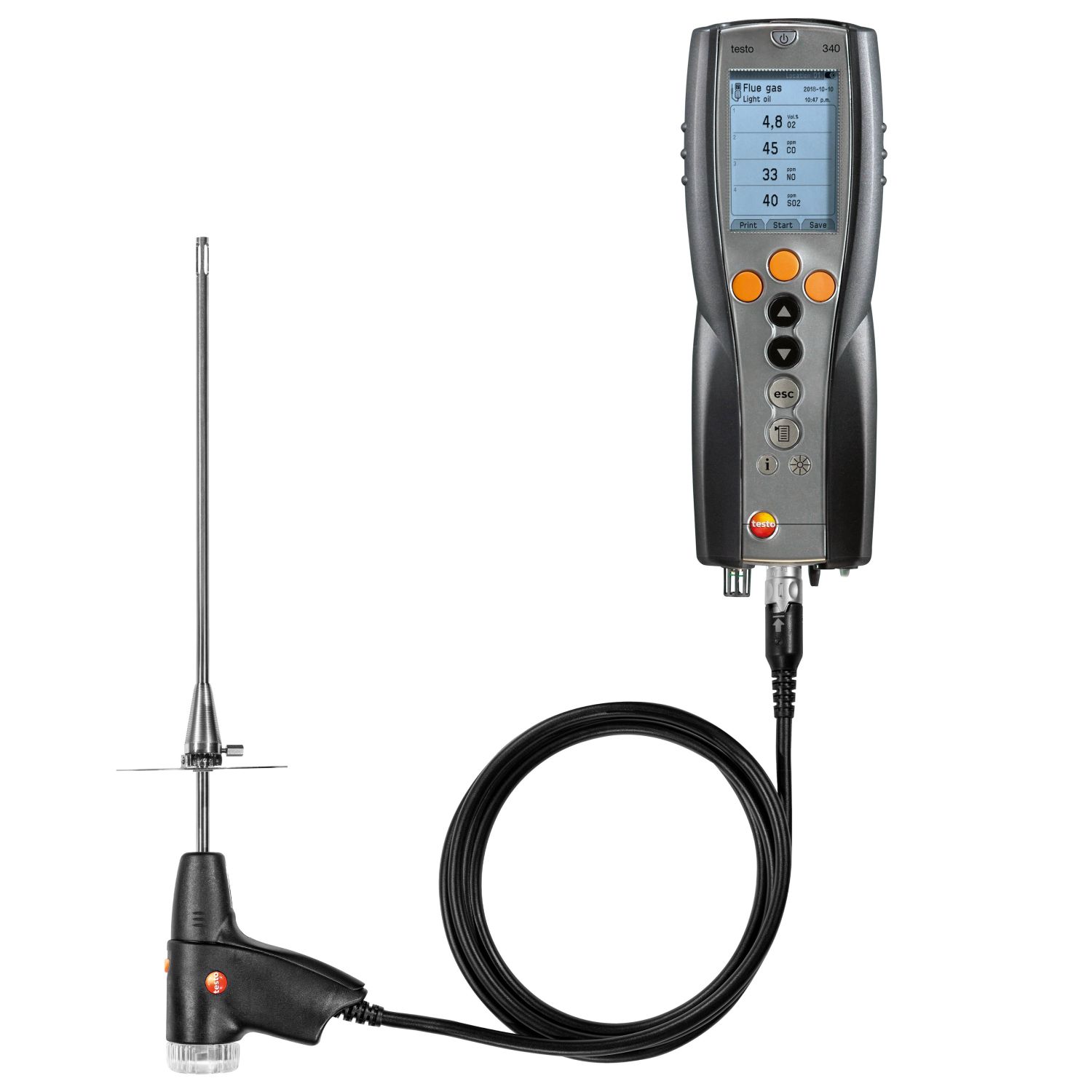 Jual Testo 340 Flue Gas Analyser (Basic Combustion Kit) Harga Murah