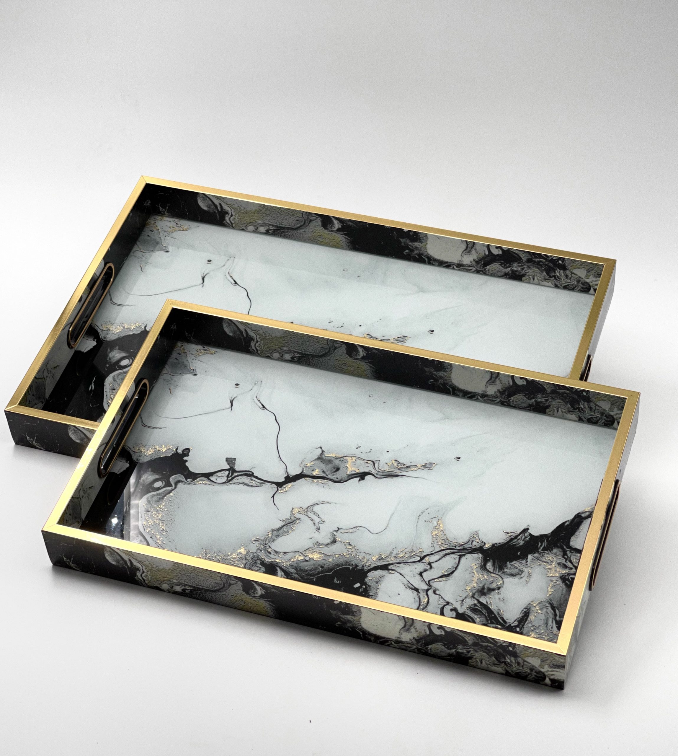 Rectangular Glass Tray Set Da Rocha