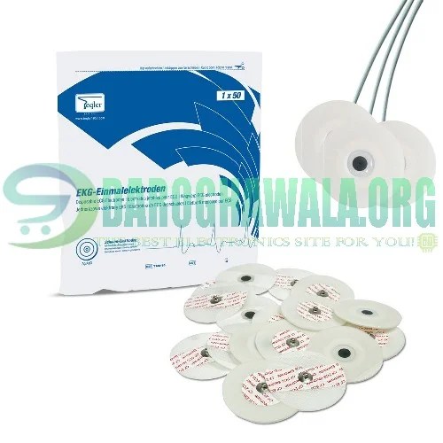 ECG Electrodes with Metal Snap and Low Impedance Solid Medical