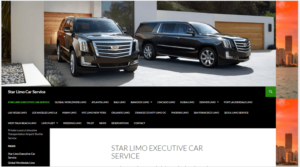 Star Limo Car Service Worldwide Luxury Transportation