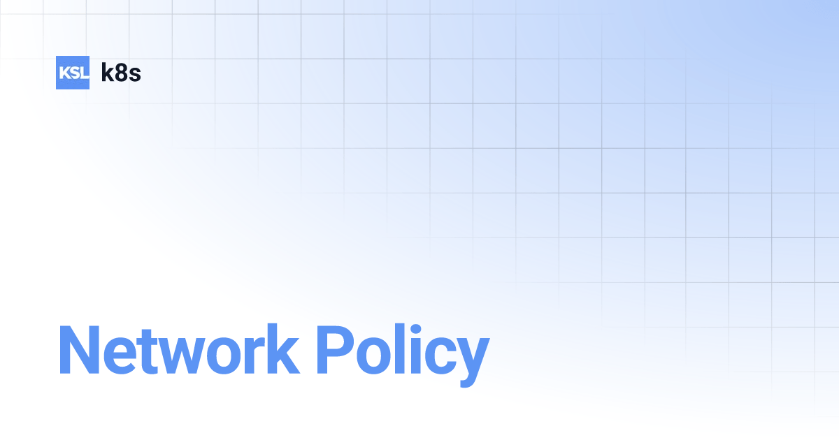Network Policy k8s