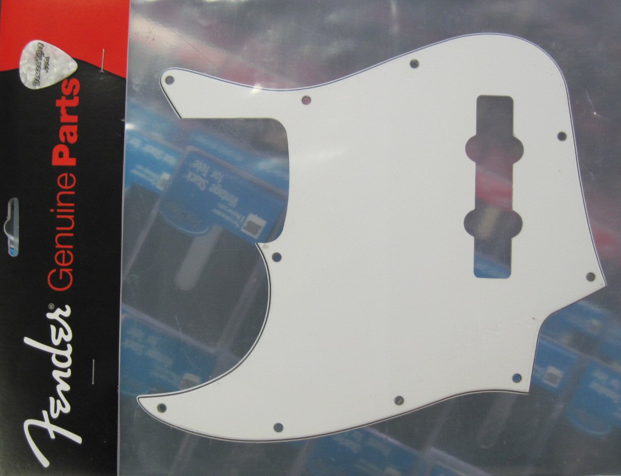Fender Mexico Jazz Bass Pickguard White LEFT HAND 0058308000 0058308000