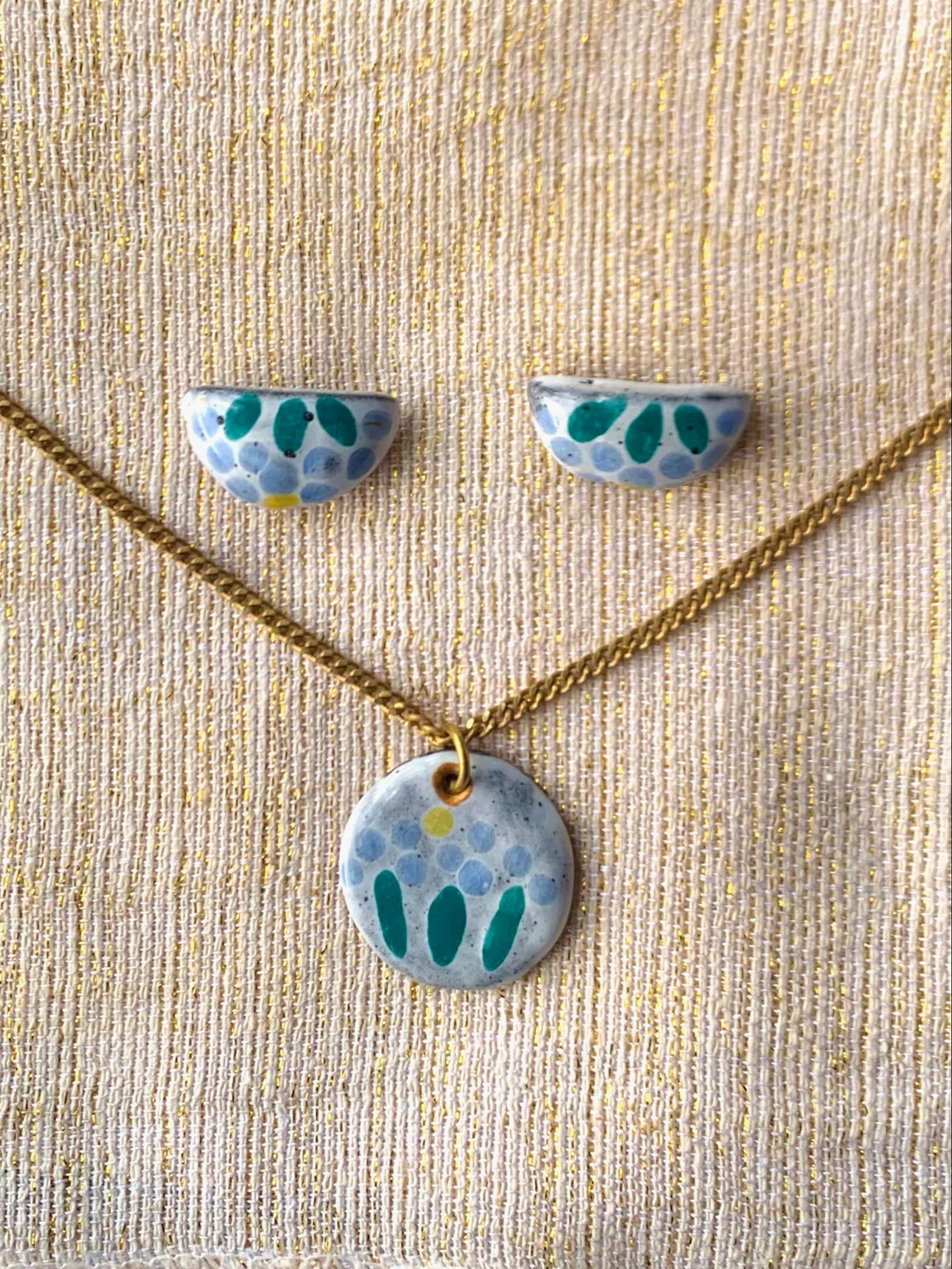 Aloe My Ceramic Jewelry Set Darsamin Handmade Ceramic Jewelry
