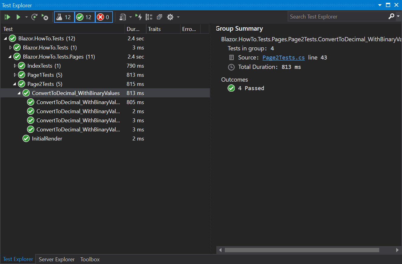 HowTo Unit Test Blazor Pages with DataBinding DarthPedro's Blog