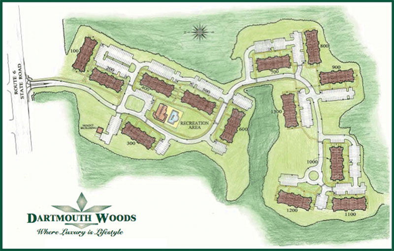 Property Map » Dartmouth Woods » Dartmouth MA Luxury Apartments