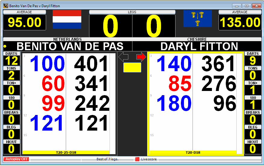 Screenshots Darts for Windows