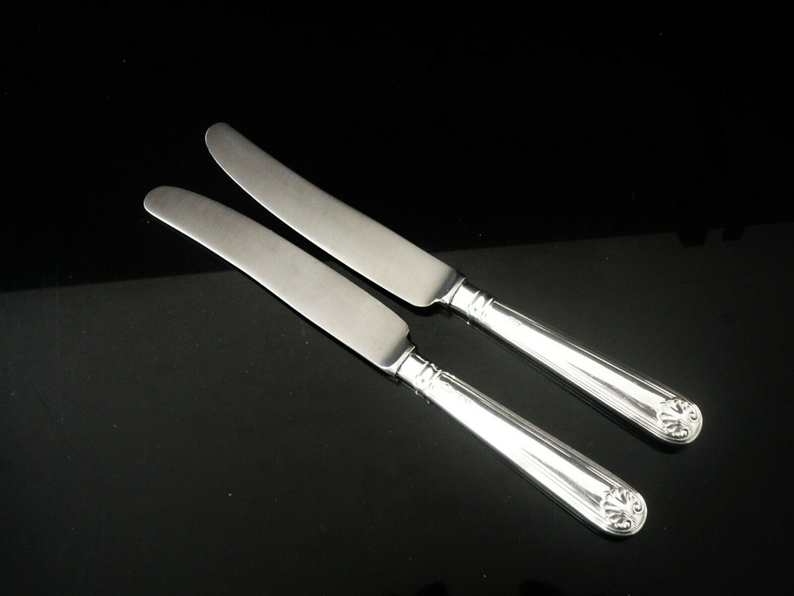 Silver Handled Dessert Knives, Pair, Sterling, Warriss & Co, Sheffield