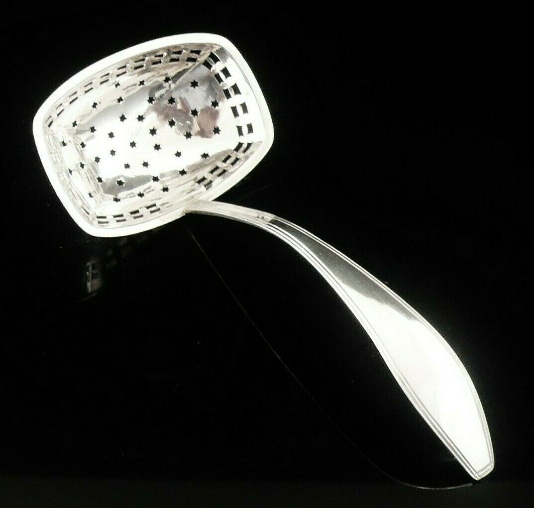 Dutch Silver Straining Ladle, Immaculate Dart Silver Ltd