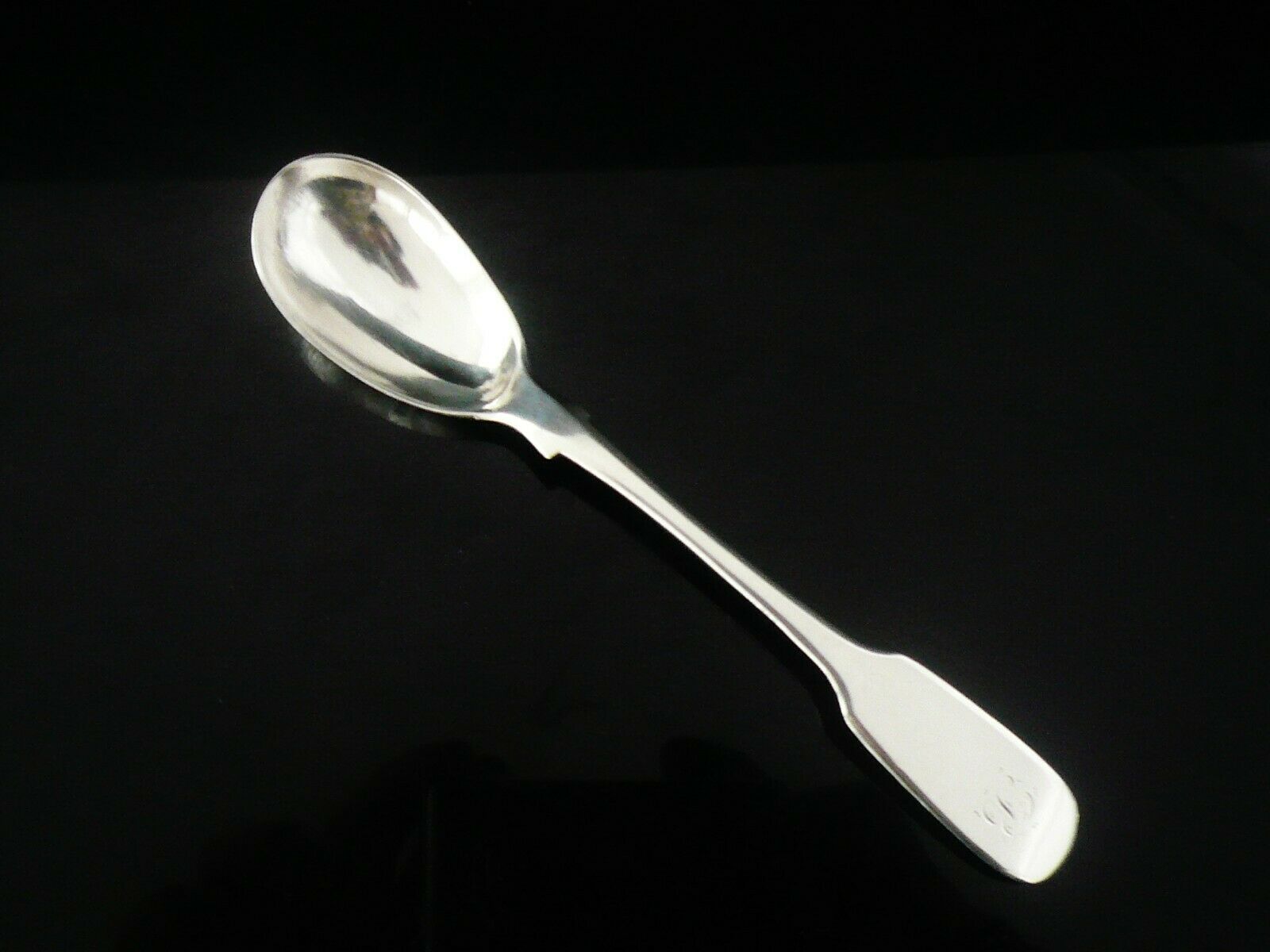 Sterling Silver Egg Spoon, Antique, Josiah Gregory, Exeter 1851 Dart