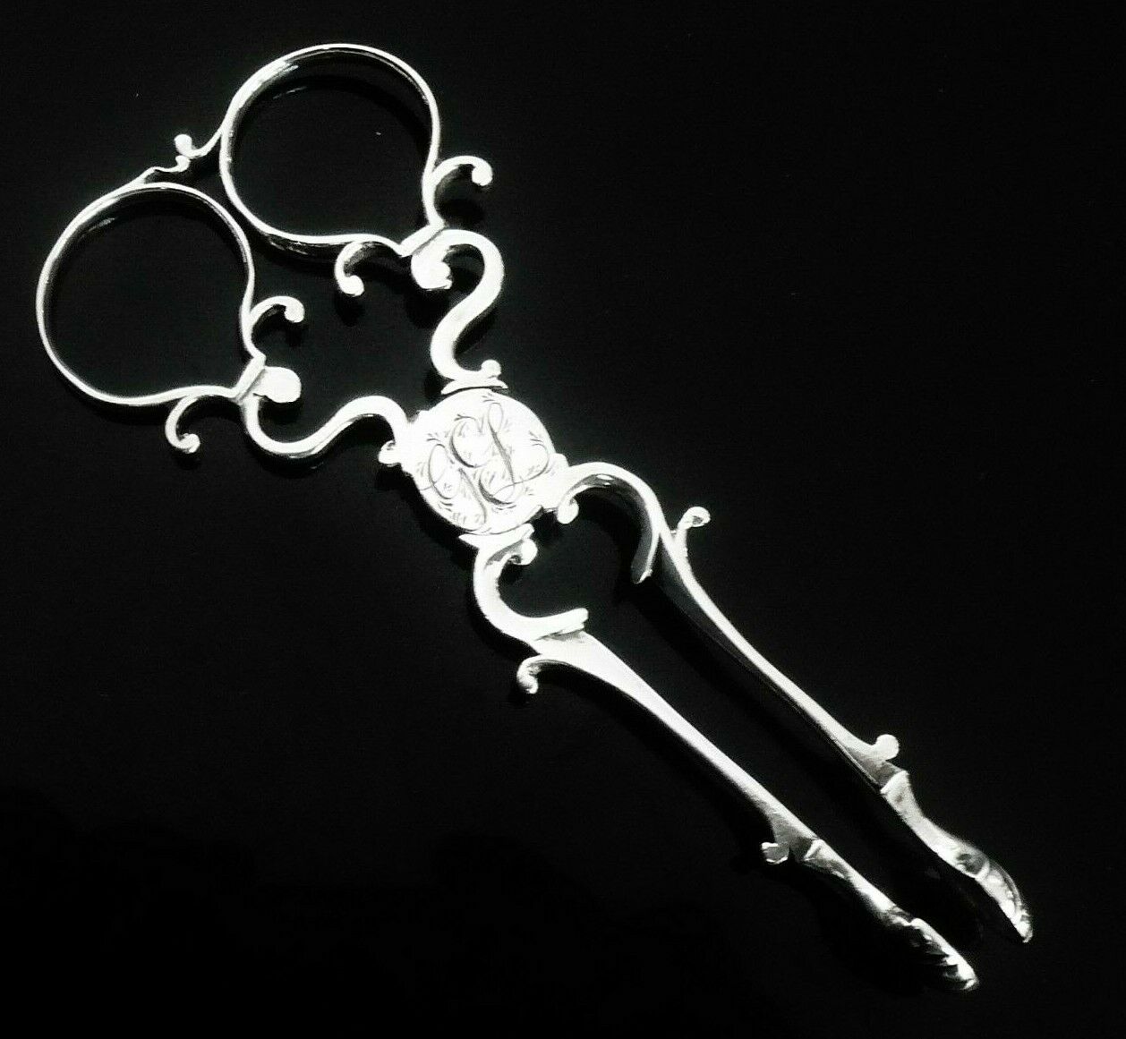 Sterling Silver Tea Tongs, Sugar Nips, Rare, Antique, Robert Albin Cox