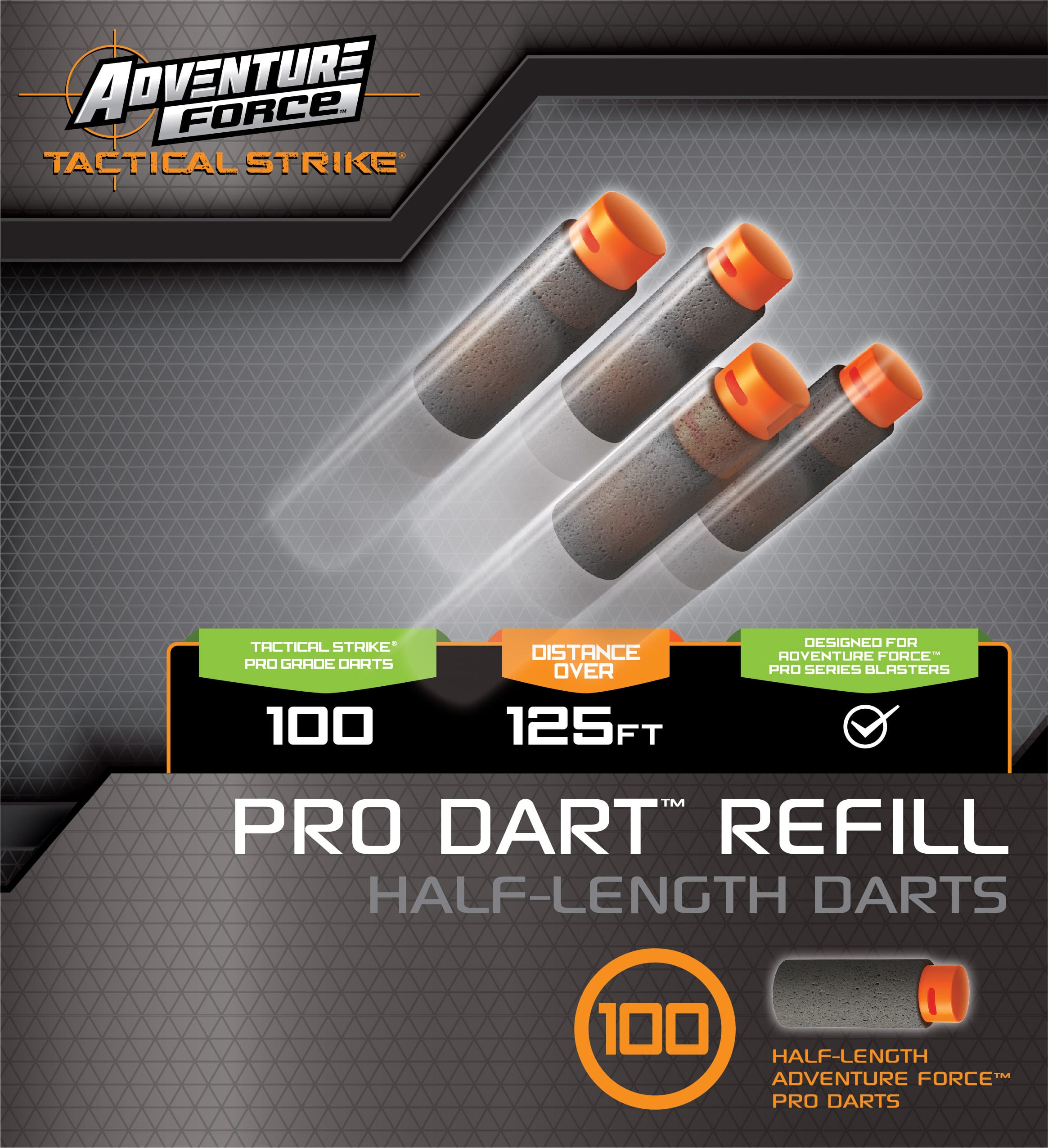 Adventure Force HalfLength Pro Dart Refill (100pack) Dart Zone Blasters