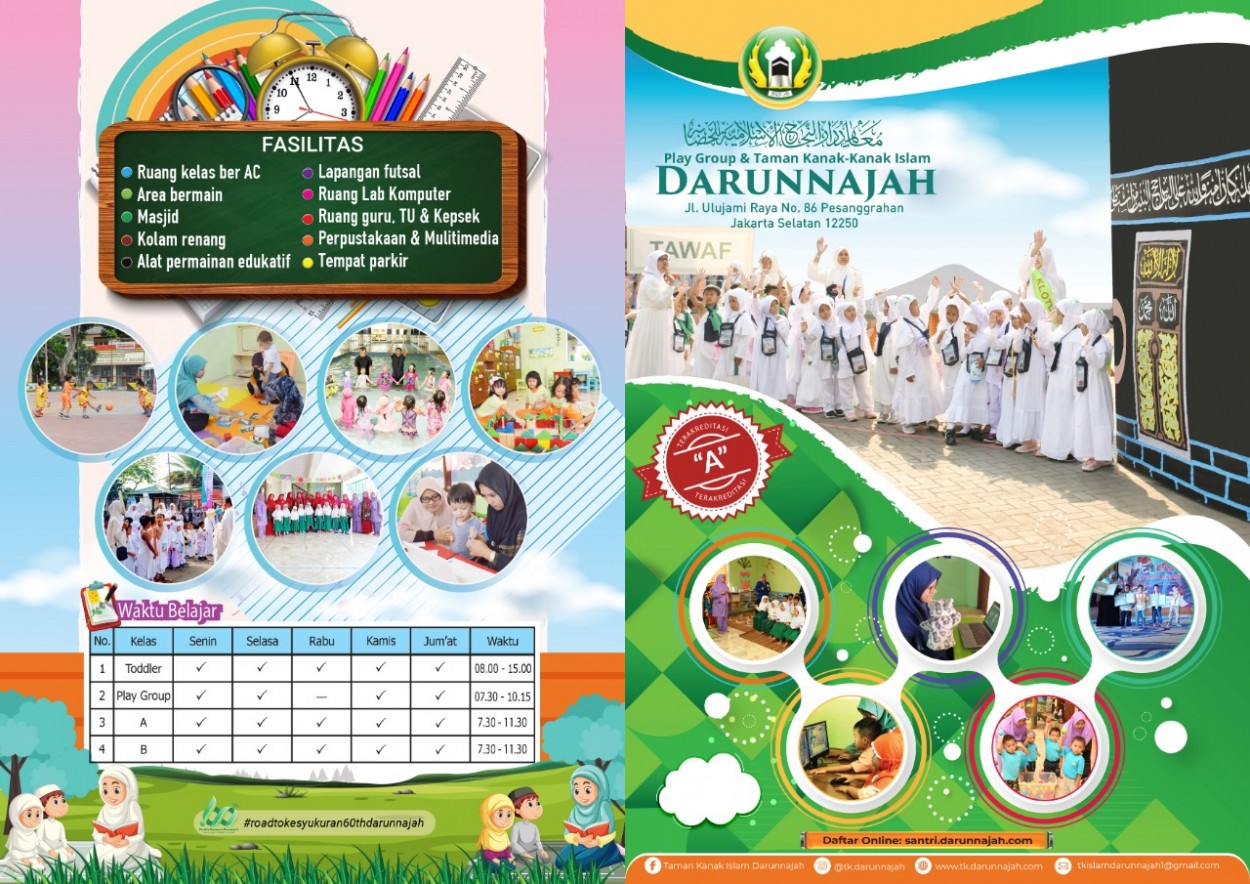 Informasi Pendaftaran Murid Baru TK Islam Darunnajah Tahun Pelajaran  2021/2022