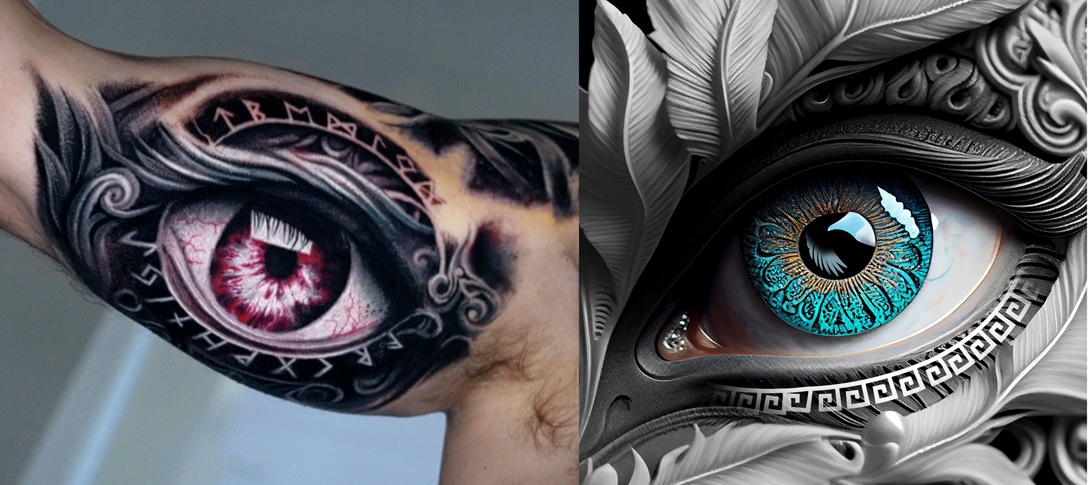 +37 Awesome Eye Tattoo Change Color