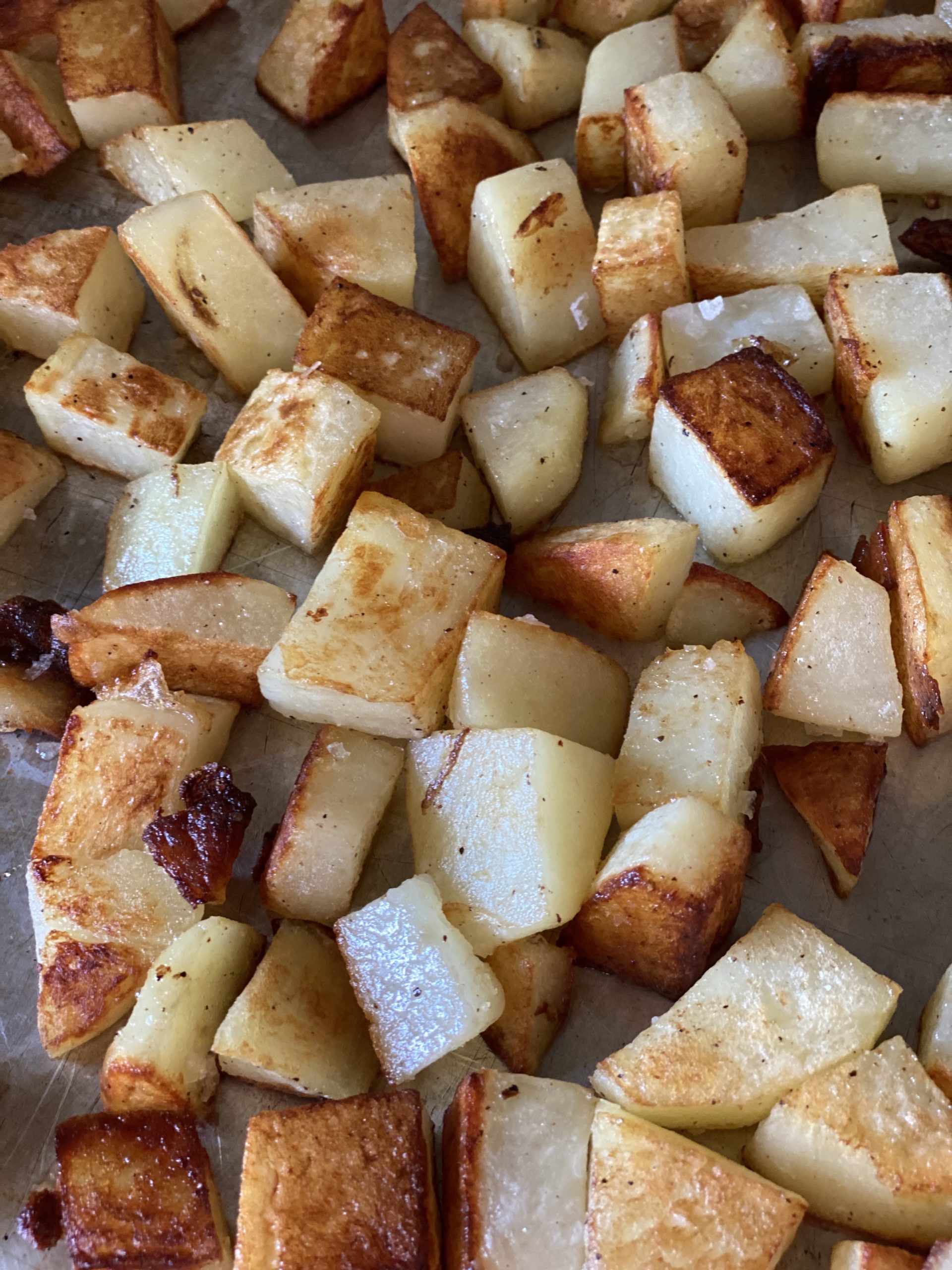 Cubed and Roasted Russet Potato Daryl Duarte
