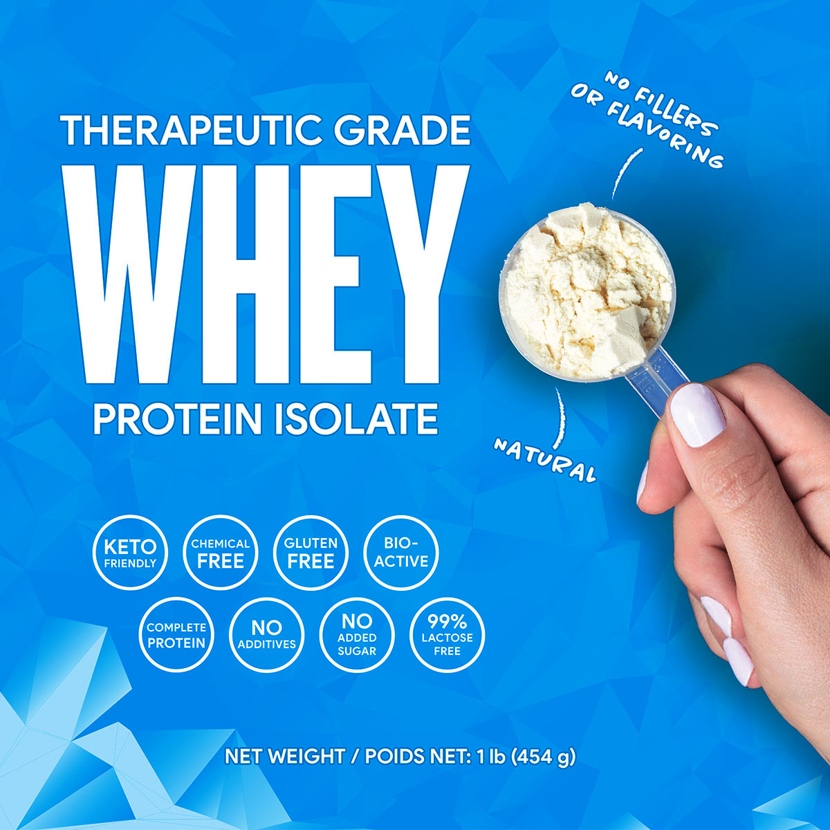Unflavoured Whey Protein Isolate Daryl's Bars Fresh, Delicious