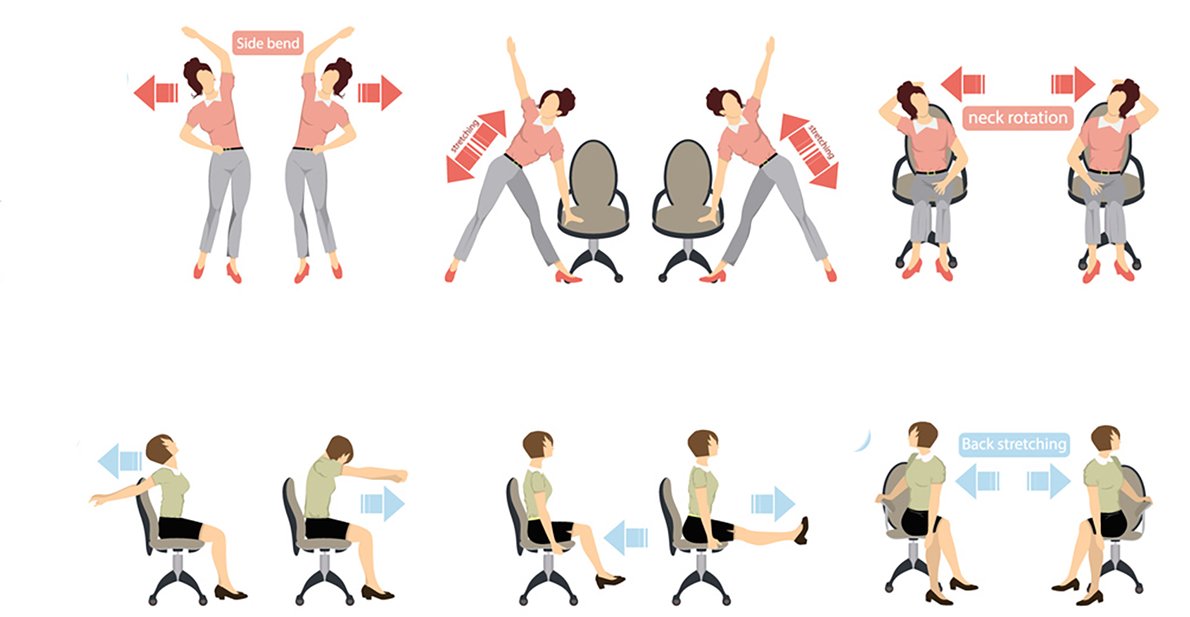 Manfaat Stretching Saat di Kantor • Informasi Jasa Perawat Fisioterapis