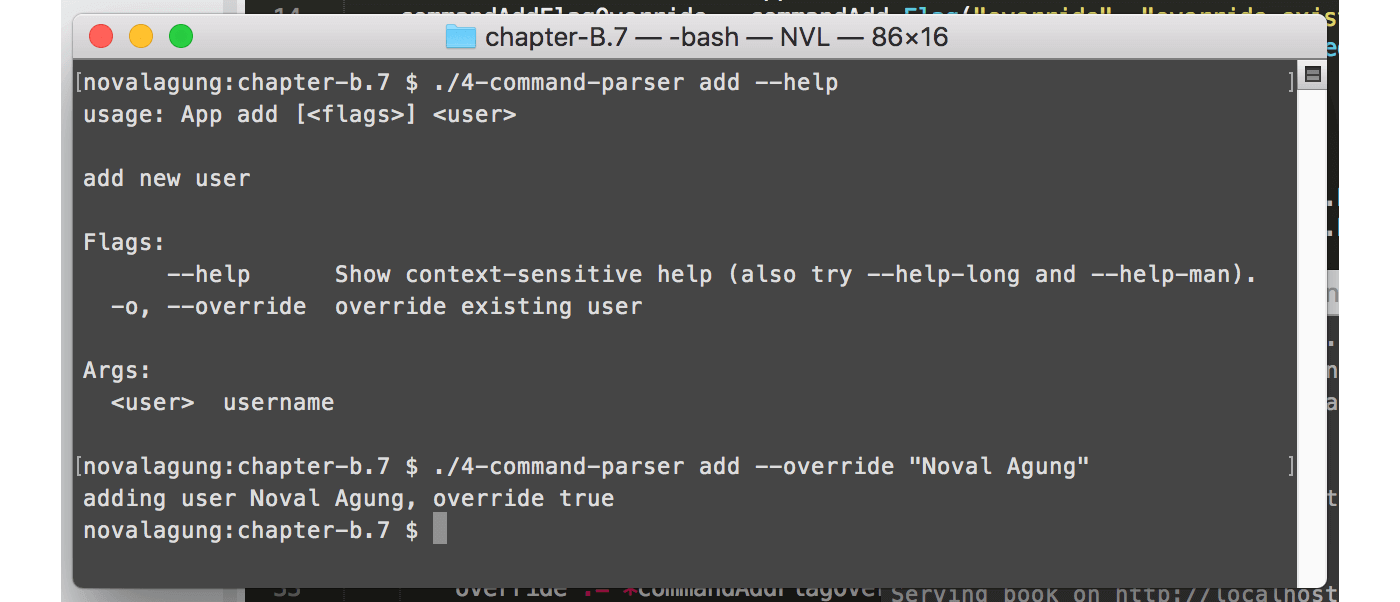 Golang CLI Flag Parser (Kingpin) Dasar Pemrograman Golang