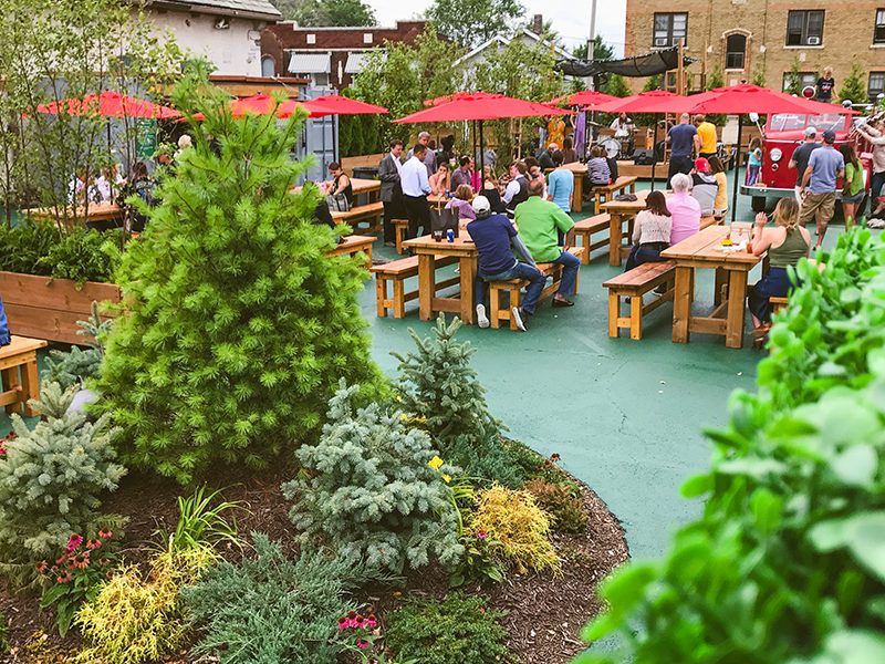 Biergarten at Das Bevo World Famous, Only in St. Louis Since 1917