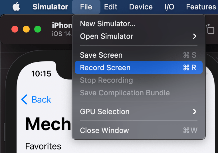 Record A Video Of Your App In The Simulator dasdom.dev