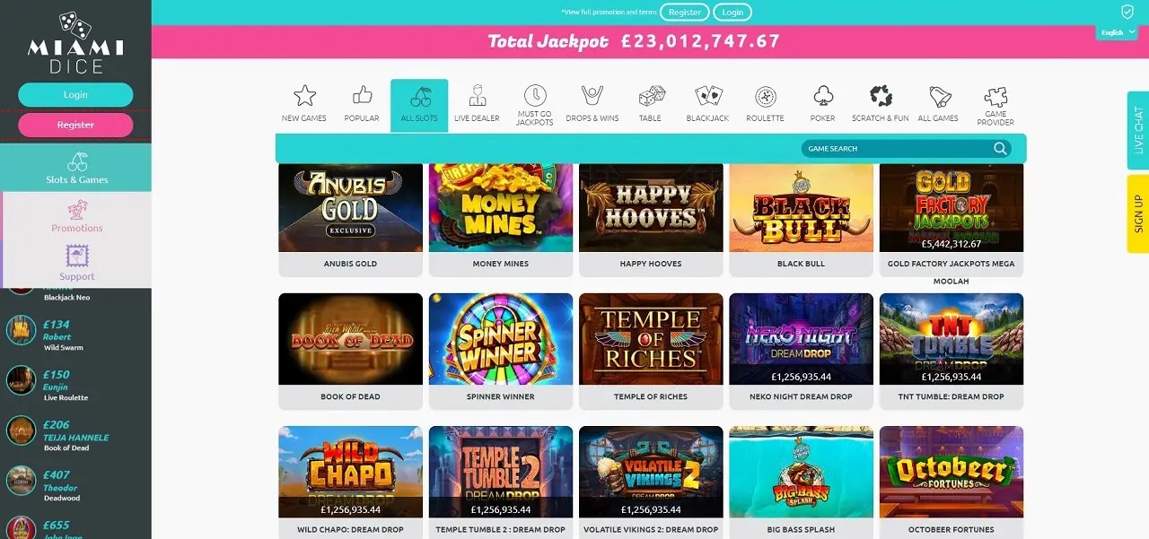 Miami Dice Casino Review UK