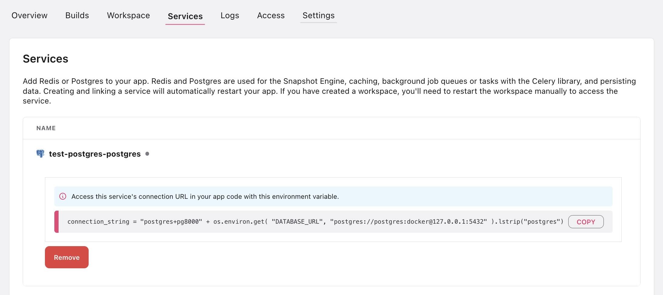 Adding Postgres to an App Dash for Python Documentation Plotly