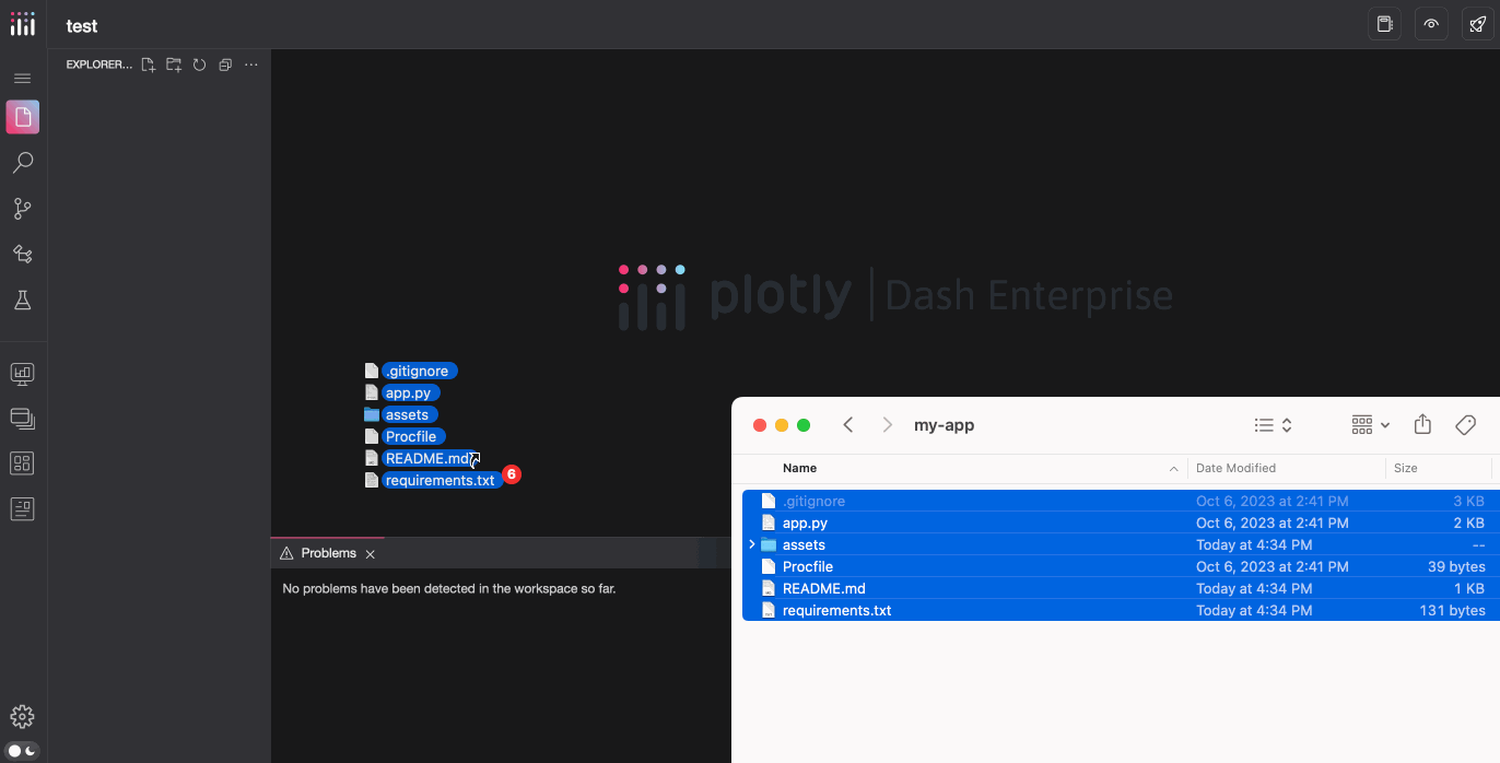 Using the IDE Dash for Python Documentation Plotly