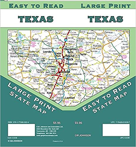 Large Print TX Map
