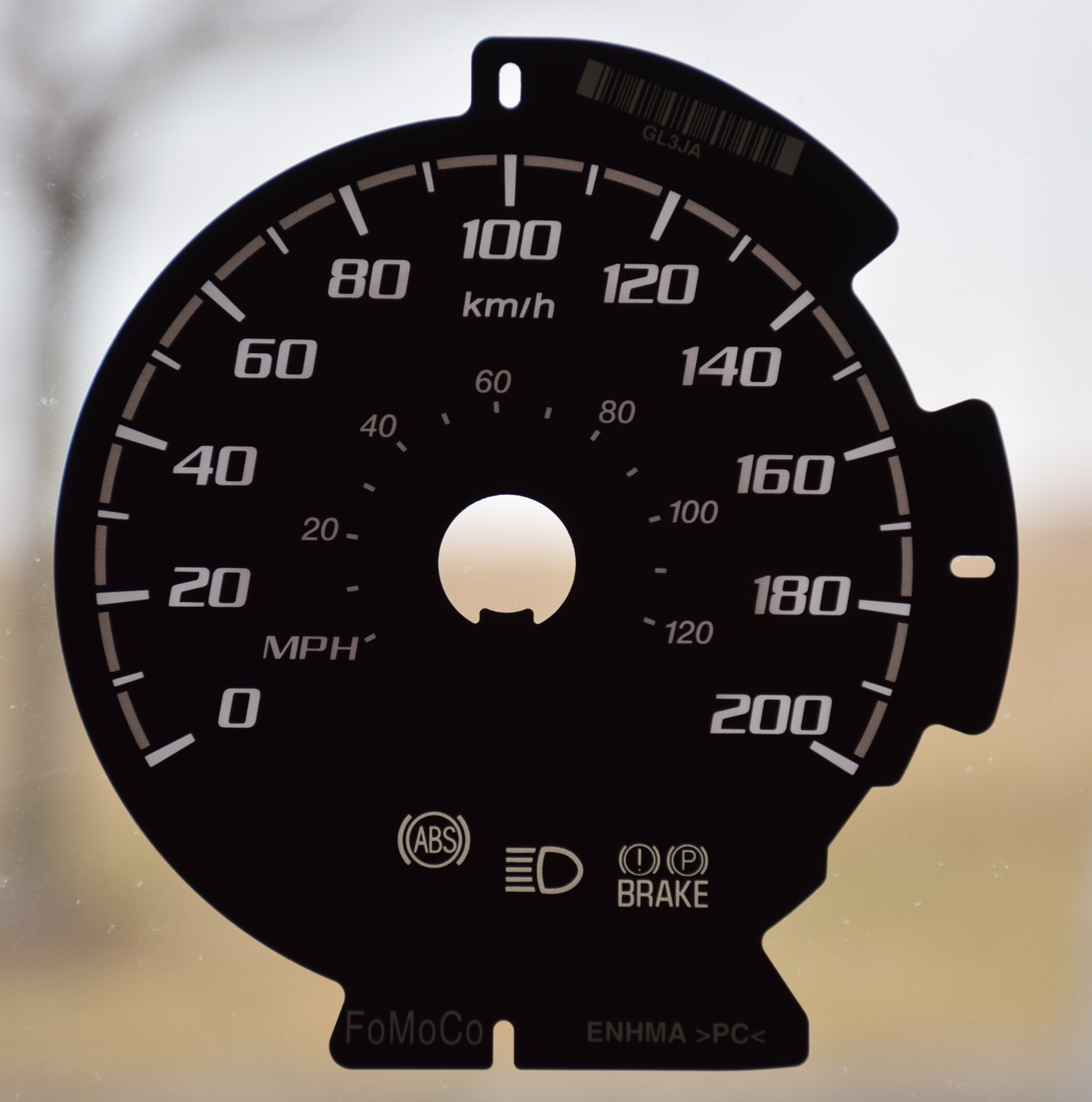 GAUGE OVERLAY FOR 20152017 FORD F150 KM/H DASHBOARD