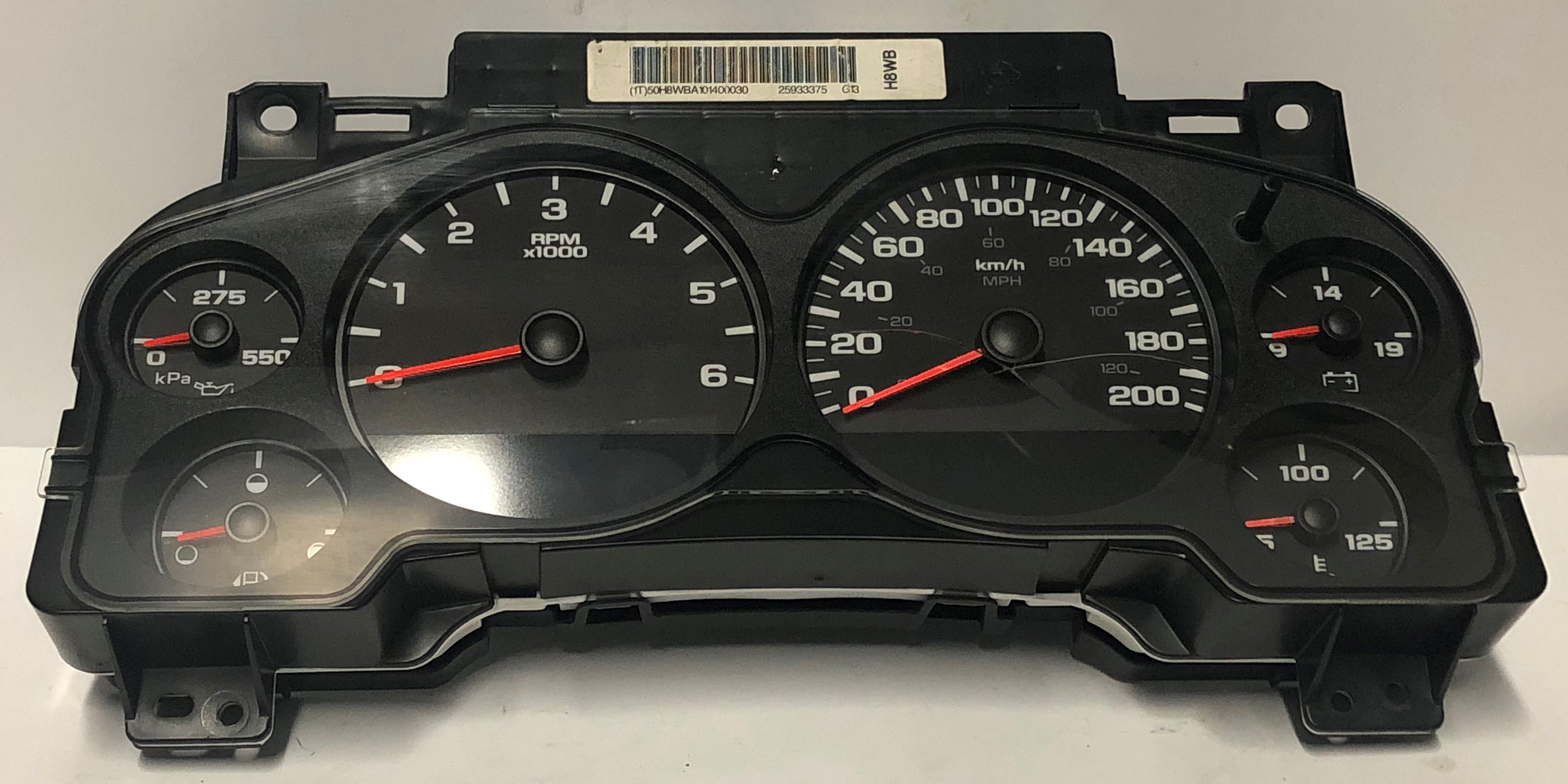 20072013 GMC SIERRA USED DASHBOARD INSTRUMENT CLUSTER FOR