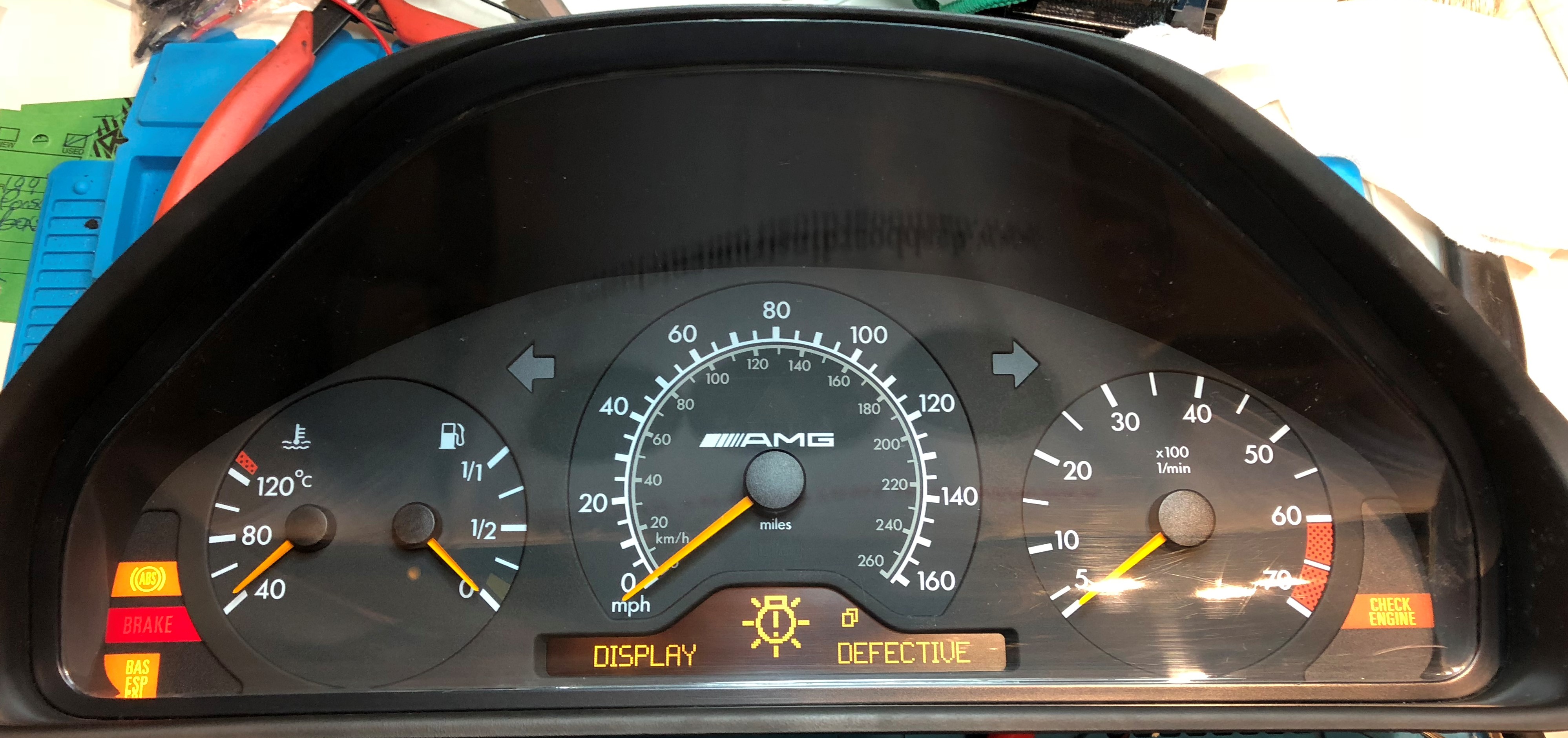 1999 MERCEDES E320 USED DASHBOARD INSTRUMENT CLUSTER FOR