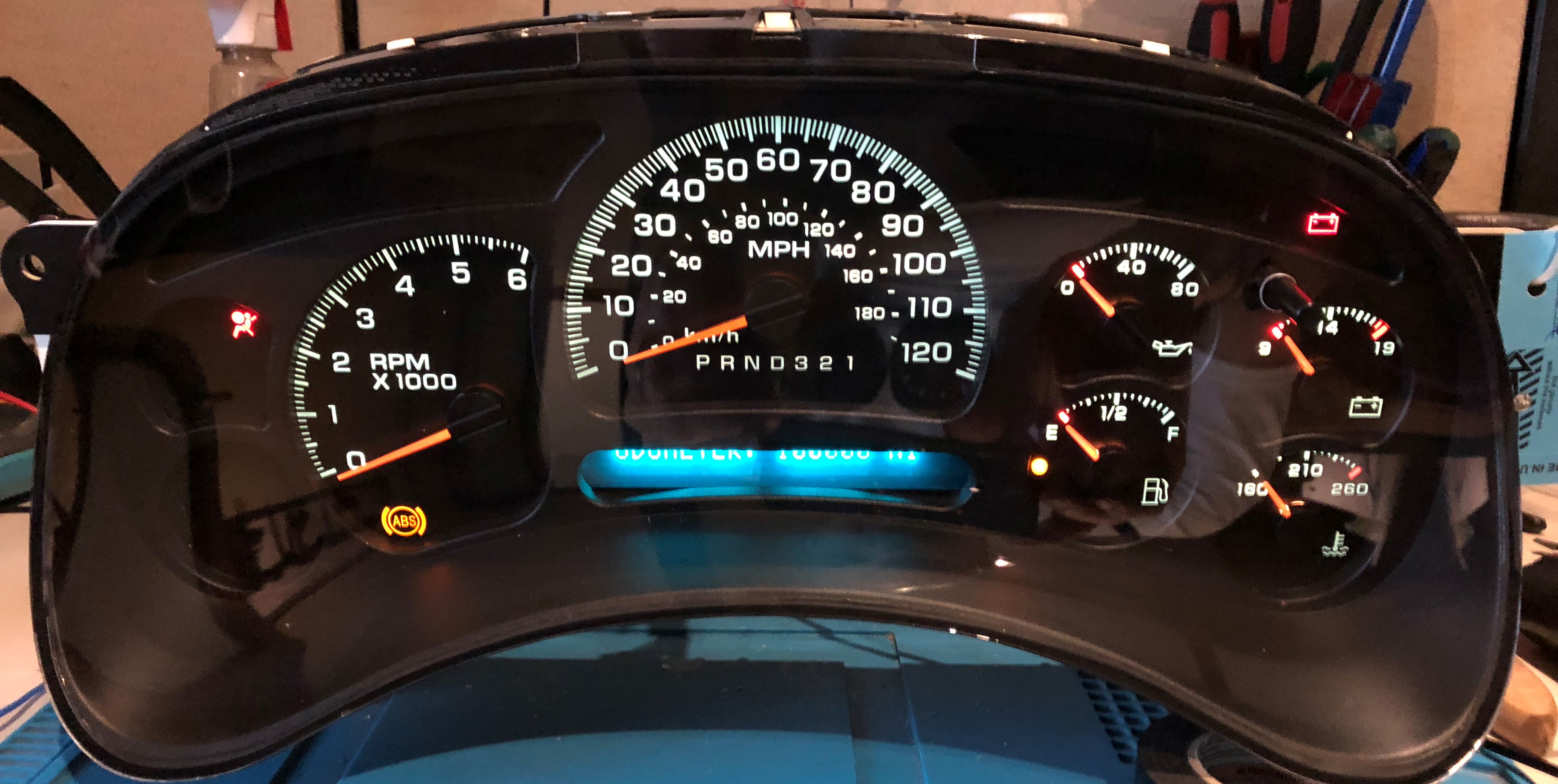 20032005 GMC SIERRA USED DASHBOARD INSTRUMENT CLUSTER FOR