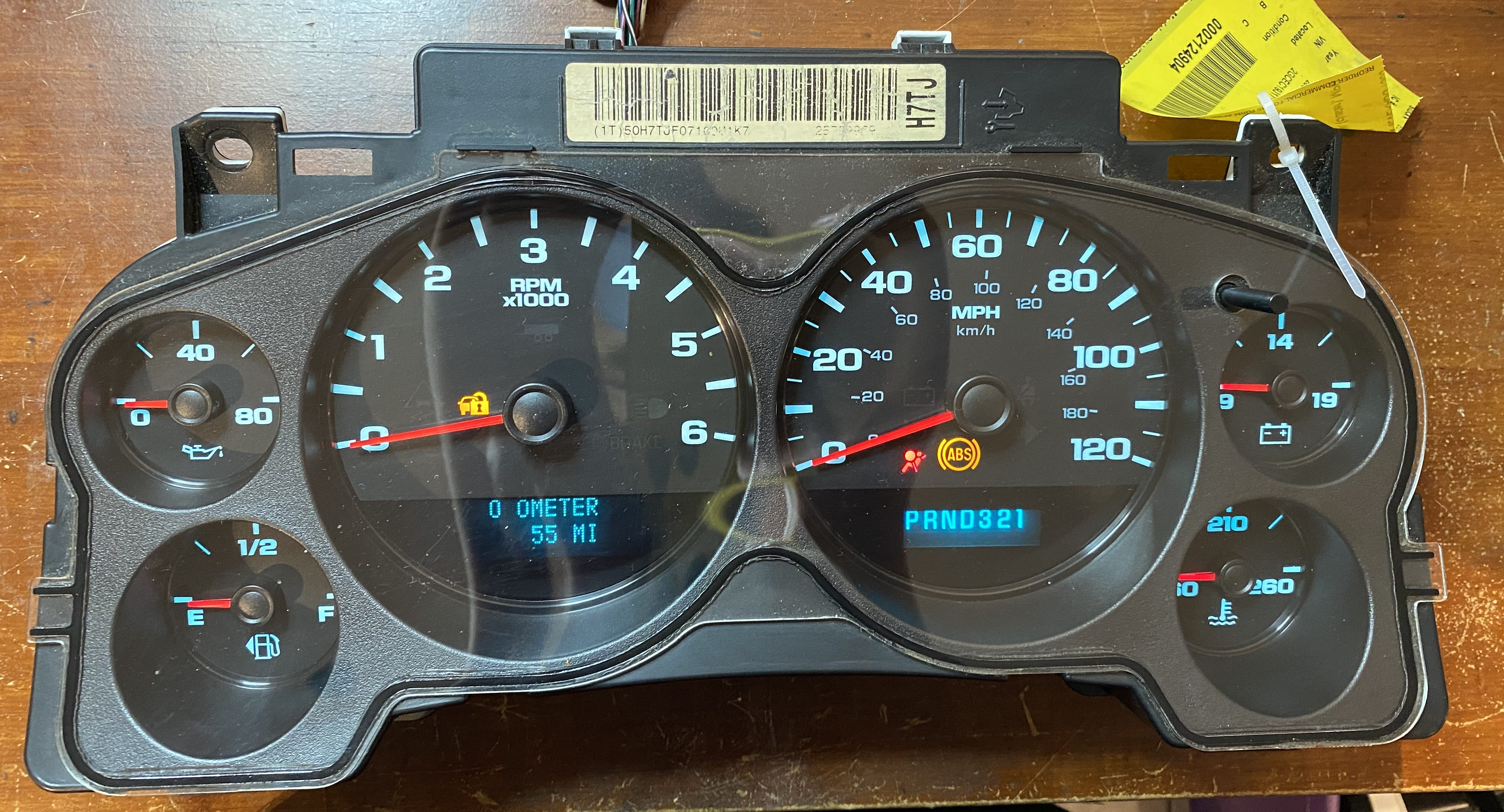 2007 CHEVROLET SILVERADO 1500 USED DASHBOARD INSTRUMENT