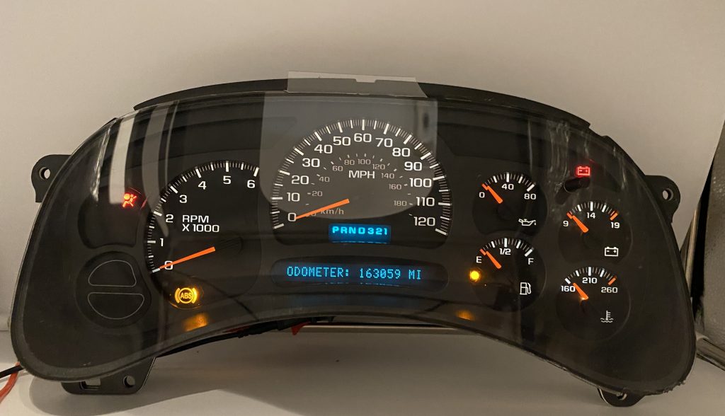 2005 GMC SIERRA 1500 USED DASHBOARD INSTRUMENT CLUSTER FOR