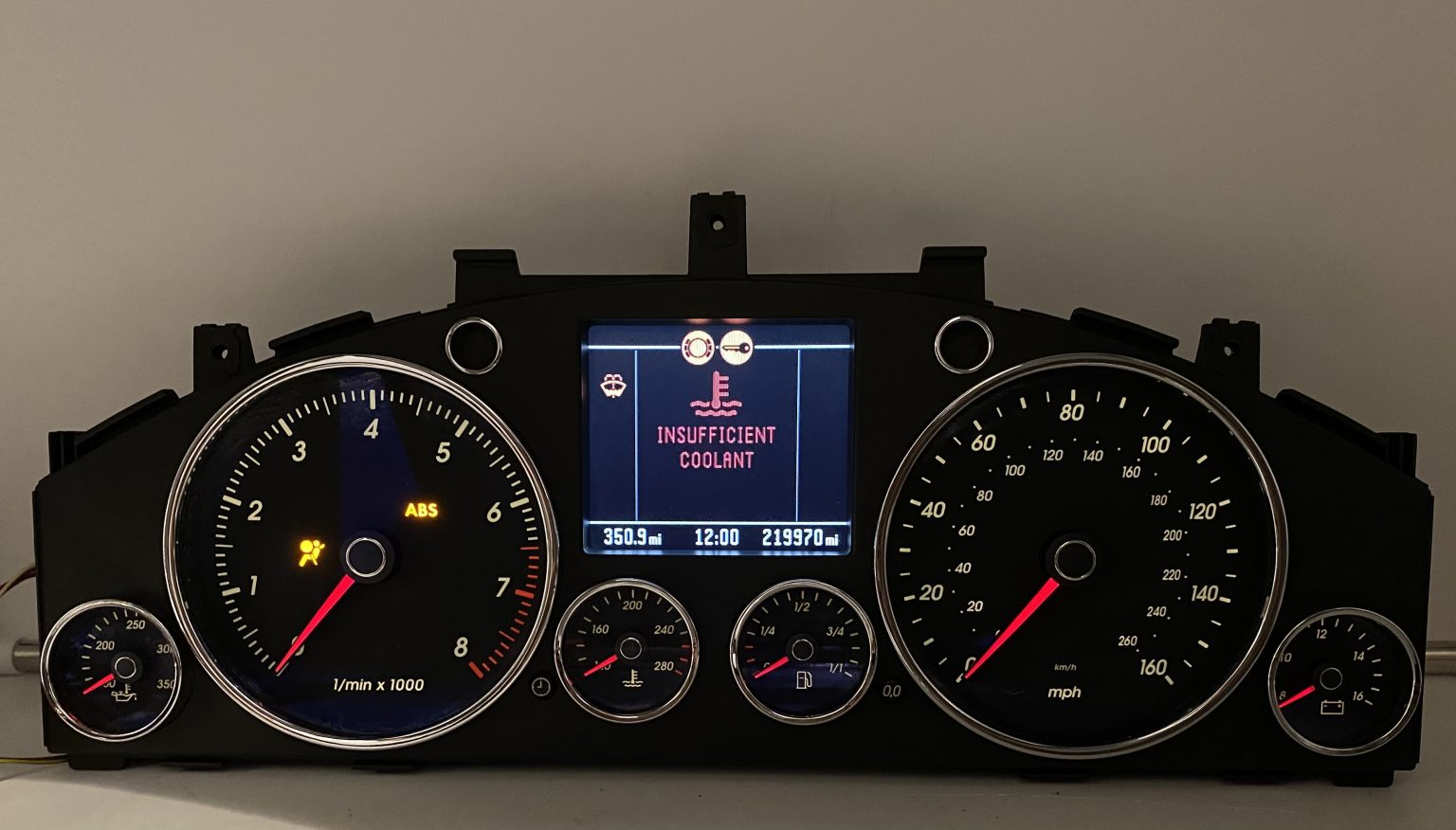 2007 VOLKSWAGEN TOUAREG USED DASHBOARD INSTRUMENT CLUSTER