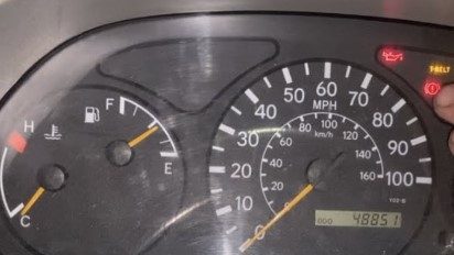 Dashboard Timing Belt Warning Light On